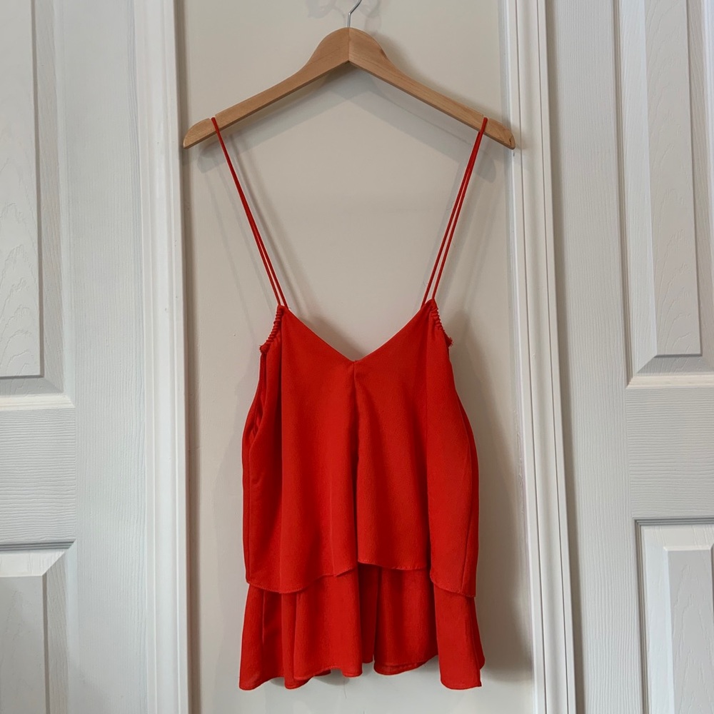 Blue Rain Red Tank Top